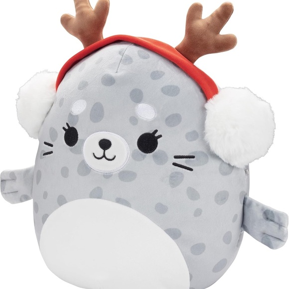 🎄NWT SQUISHMALLOW ORIGINAL 10” ODILE THE SEAL CHRISTMAS PLUSH TOY - Picture 3 of 10